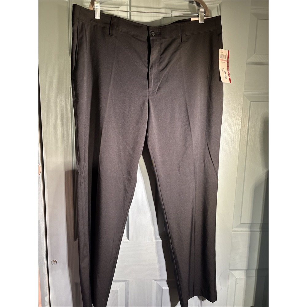 Grandslam Mens 40x32 Stretch 360 Flat Front Casual/Dress Pants NWT. Black.